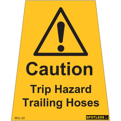 trip hazard trailing hose label