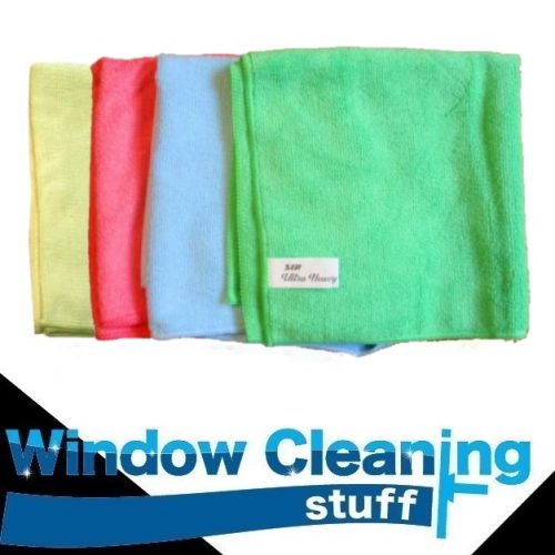 Green 16 Length x 16 Width Case of 10 Unger ME400 MicroWipe Ultralite Microfiber Cloth 