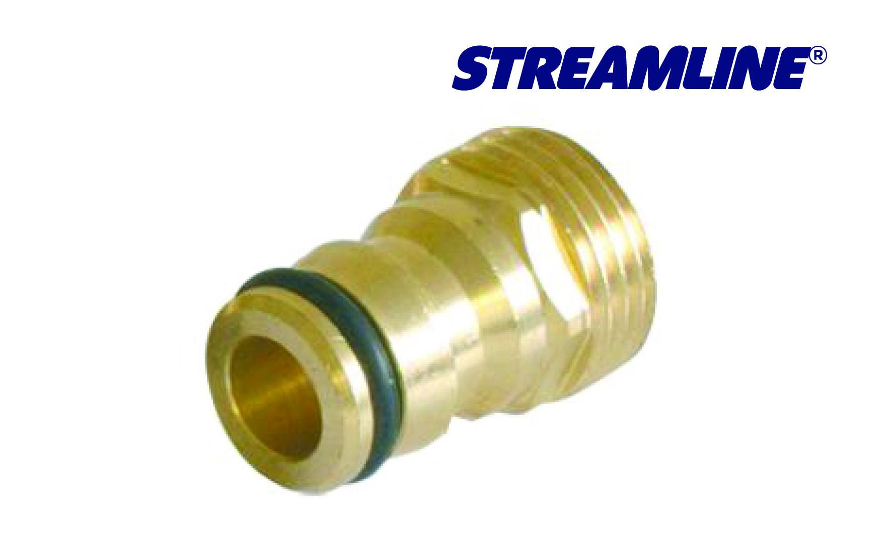 Connector Hoselock Male to 1/2" BSP Male Brass